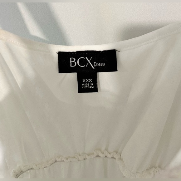 BCX Womens White Lined Pullover Sleeveless Short Fit + Flare Dress Size XXS - Picture 16 of 16